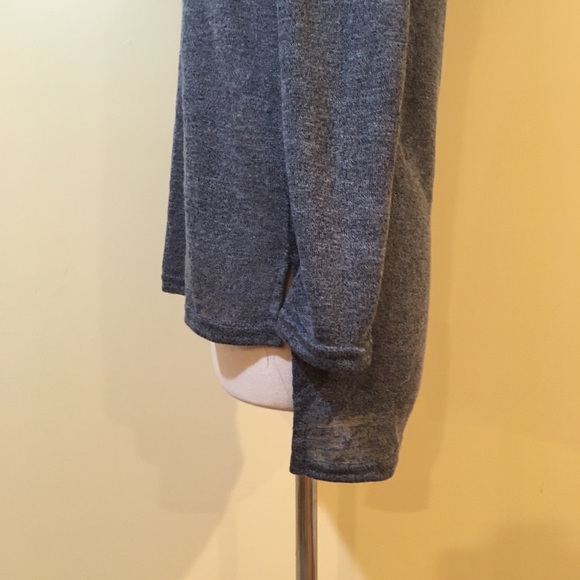 Foldover Off Shoulder High Low Knit Sweater Top - Picture 8 of 11